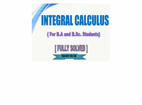 Integral Calculus - Grāmatas/spēles/DVD