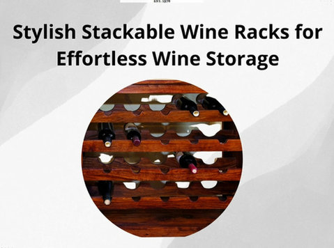 Stylish Stackable Wine Racks for Effortless Wine Storage - Muebles/Electrodomésticos