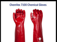 Chemical Protective Gloves - Liquid PVC Gloves - Iné