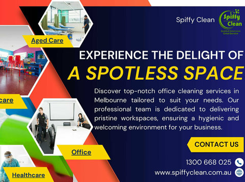 Office Cleanliness: Choose Spiffy Clean in Australia - Čistenie