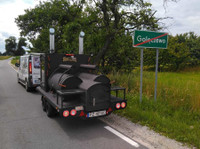 smoker mobilny Grill trailer , grill do restauracji - Meble/AGD