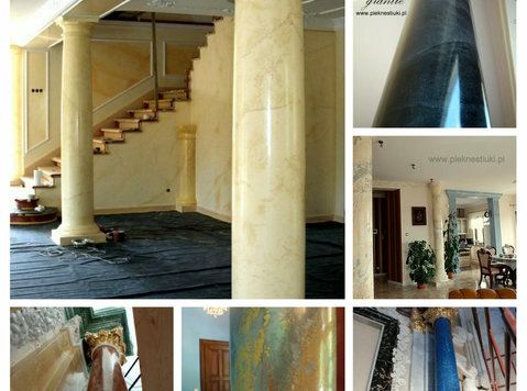 Ultra Stucco marmo veneziano columns marmorino handmade. - Градба/Декорации