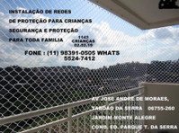 Redes de Proteção na Av. Jose Andre de Moraes, T. da Serra - Baby/kinderspullen
