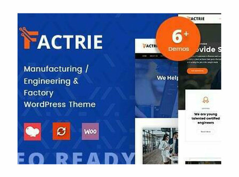 🏭 Factrie - Manufacturing & Industrial Factory Wordpress Th - Informática/Internet