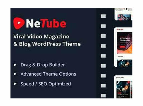 📹netube - Viral Video Blog / Magazine Wordpress Theme🌟 - Computer/Internet