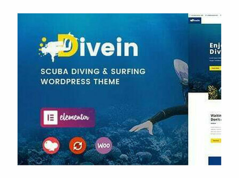 🌊 Divein - Scuba Diving & Surfing Wordpress Theme 🏄‍♂️ - Informática/Internet