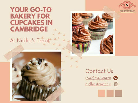 Your Go-to Bakery for Cupcakes in Cambridge | Nidha's Treat - Lain-lain