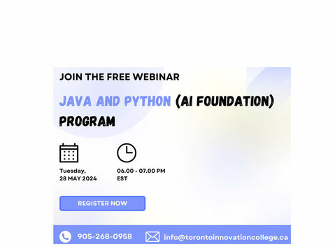 Join Our Free Webinar: Java & Python for Ai Basics - Annet