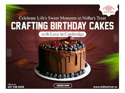 Order Custom Cakes for Birthday in Cambridge | Nidha's Treat - אחר