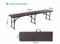 Versatile Portable Folding Bench | Enjoy 25% Off Now! - Meubles