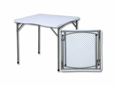 ‎88cm Square Folding Table | Hdpe Granite Series‎ - Furniture/Appliance