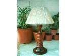 Abatjour Lamp Made In Italy One Piece Wood Cedar Of Lebanon - Colecionadores/Antiguidades