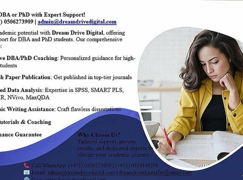 Excel in Your Dba or Phd with Expert Support! - 기타