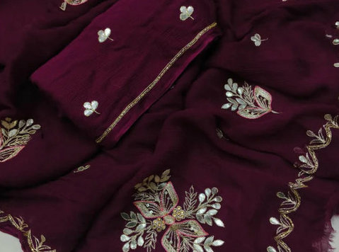 Buy Latest Chiffon Saree Party Wear Collection - لباس / زیور آلات