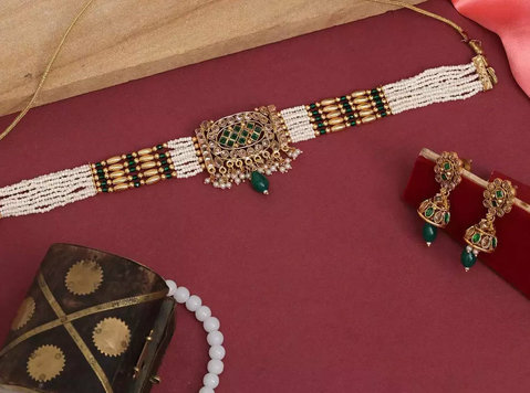 Choker necklace set for women - لباس / زیور آلات