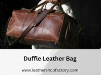 Duffle Leather Bag – Leather Shop Factory - Kleding/accessoires