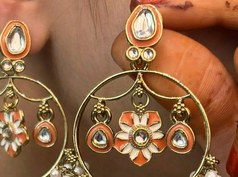 Foil Polish Meena Bali Earrings - Clothing/Accessories