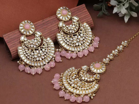 Kundan earrings for women - Ubrania/Akcesoria