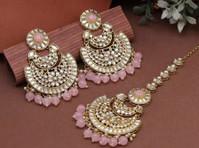 Kundan earrings for women - Kleidung/Accessoires
