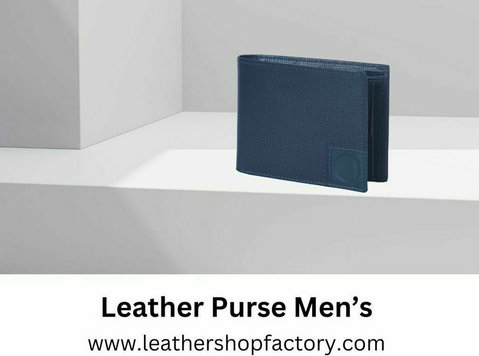 Leather Purse Men’s – Leather Shop Factory - Klær/Tilbehør