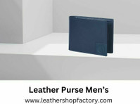Leather Purse Men’s – Leather Shop Factory - Vetements et accessoires
