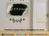 Get Your Personalized Premium Resin Nameplate for Your Door - Antiquités et objets de collections