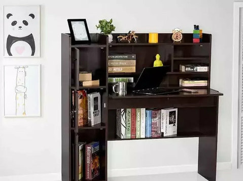Study Table With Bookshelves - Deckup - Nábytek a spotřebiče