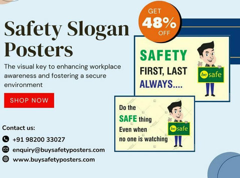 Buy Customizable Safety Slogan Posters in Hindi, English - دوسری/دیگر