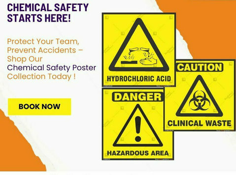 Buy Hazardous Chemicals Safety Poster for Labs and Industry - Övrigt