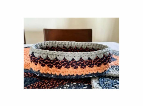 Oval crochet Basket online | Project1000 - மற்றவை 