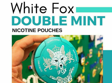 White Fox Double Mint nicotine pouches in India - Outros