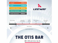 Olympic Bar with Study and Durable - Leeway Fitness - رياضة/قوارب/دراجات