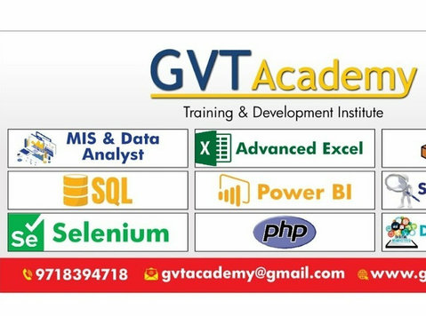 Best Data Analyst Training Course in Noida- GVT Academy - 언어 강습