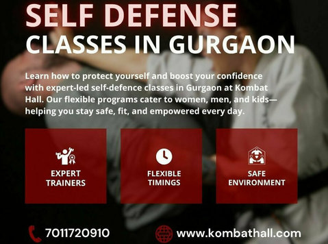 Best Self-defence Classes in Gurgaon - Join Kombat Hall - Sports/Yoga