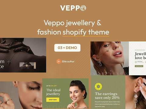 Veppo — The Jewellery & Fashion ecommerce Shopify Theme - Drugo