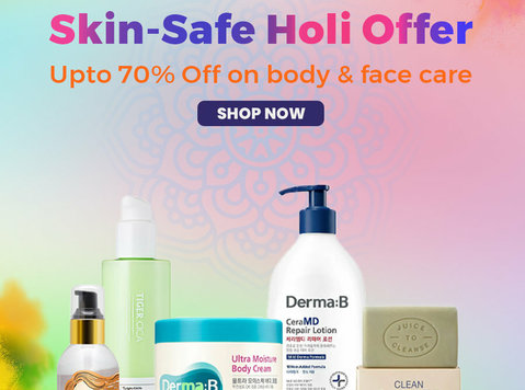 Skin Safe Holi Offer on Body & Face Care - 美容/ファッション