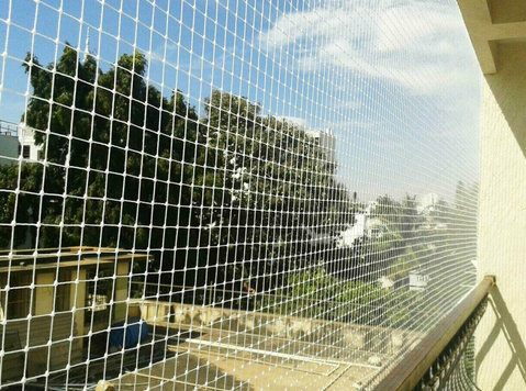 Bird Protection Nets | Invisible Balcony Safety Net at Pune - Building/Decorating