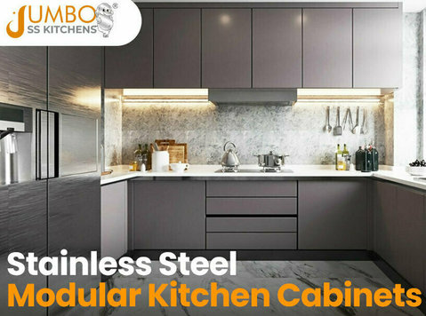 Stainless Steel Modular Kitchen - Jumbo Ss Kitchen - Изградња/декор