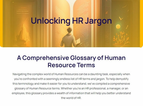 Comprehensive Glossary of Human Resource | HR Terminologies - 컴퓨터/인터넷
