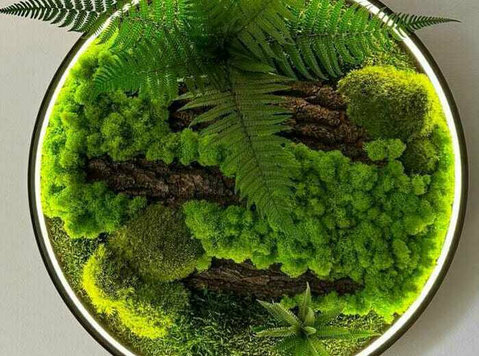 Leaf Landscape: Elevating Spaces with Natural Green Moss - Κηπουρική