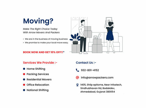 Trusted Packers and Movers Service | Arrow Packers and Mover - เคลื่อนย้าย/ขนส่ง