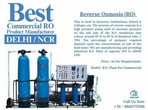 Best Commercial Ro Product Manufacturer in Delhi Ncr - Services: Other