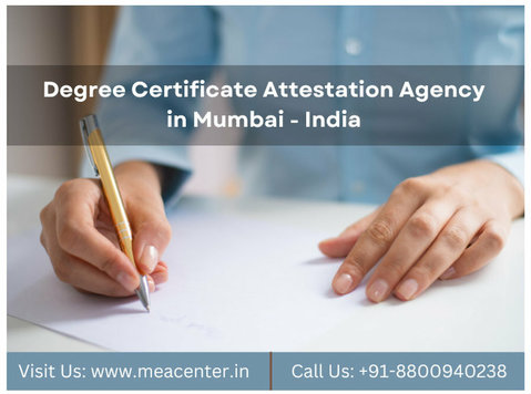 Fast Degree Certificate Attestation Agency in Mumbai - Sonstige
