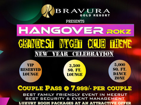 Hangover - Rokz, Grandest New Year Party in Meerut - Services: Other