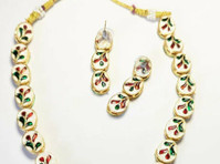 Kundan long necklace with earrings in Hyderabad Akarshans - Abbigliamento/Accessori