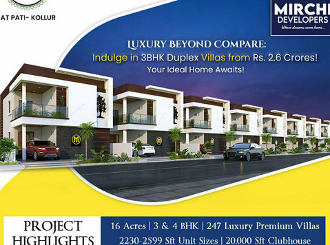 Luxury Villas | Best Real Estate Company In Hyderabad - غیره