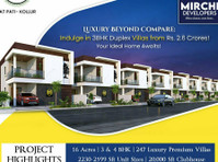 Luxury Villas | Best Real Estate Company In Hyderabad - Autres
