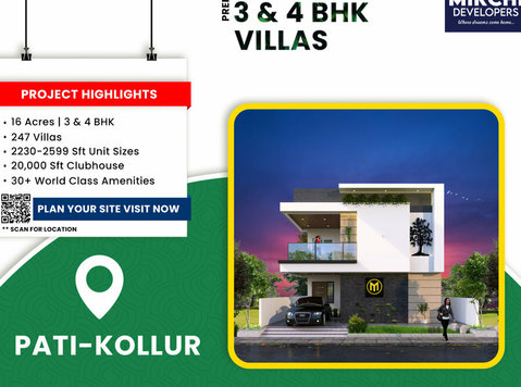 Premium Villas In Kollur | 3bhk luxury villas in hyderabad - Друго