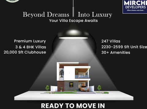 Premium Villas In Kollur | 3bhk luxury villas in hyderabad - Muu