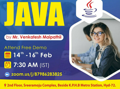 Attend a Free Demo On Core Java & Full Stack Java by Mr.venk - Language classes